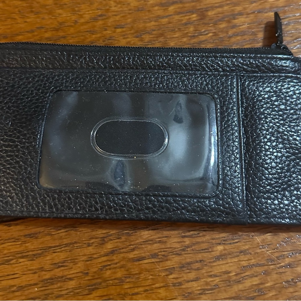 Slim Black Wallet for ID, Cash & Credit Cards.  Very compact & convenient.